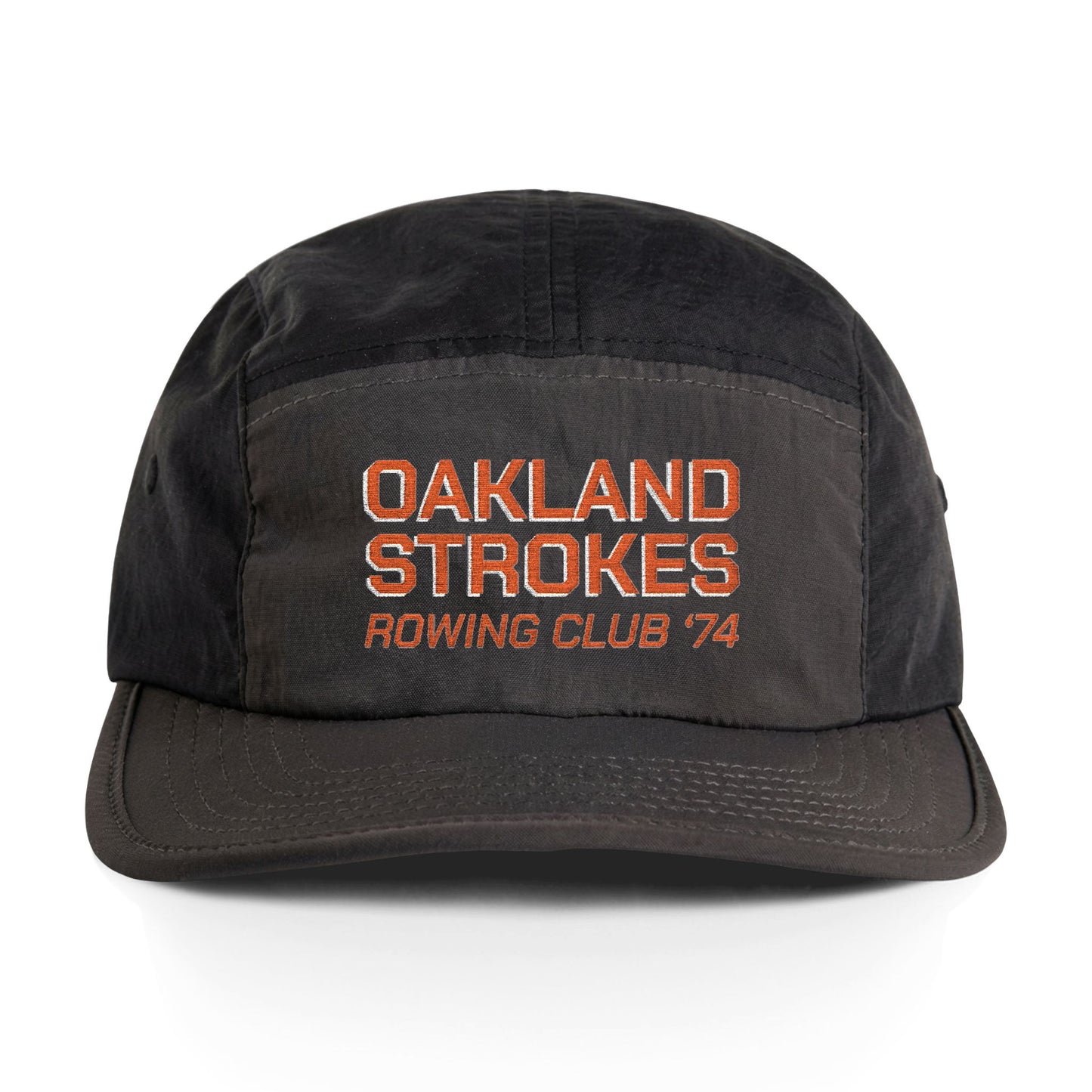 Rowing Club Nylon Cap — "Oakland Strokes" Embroidered