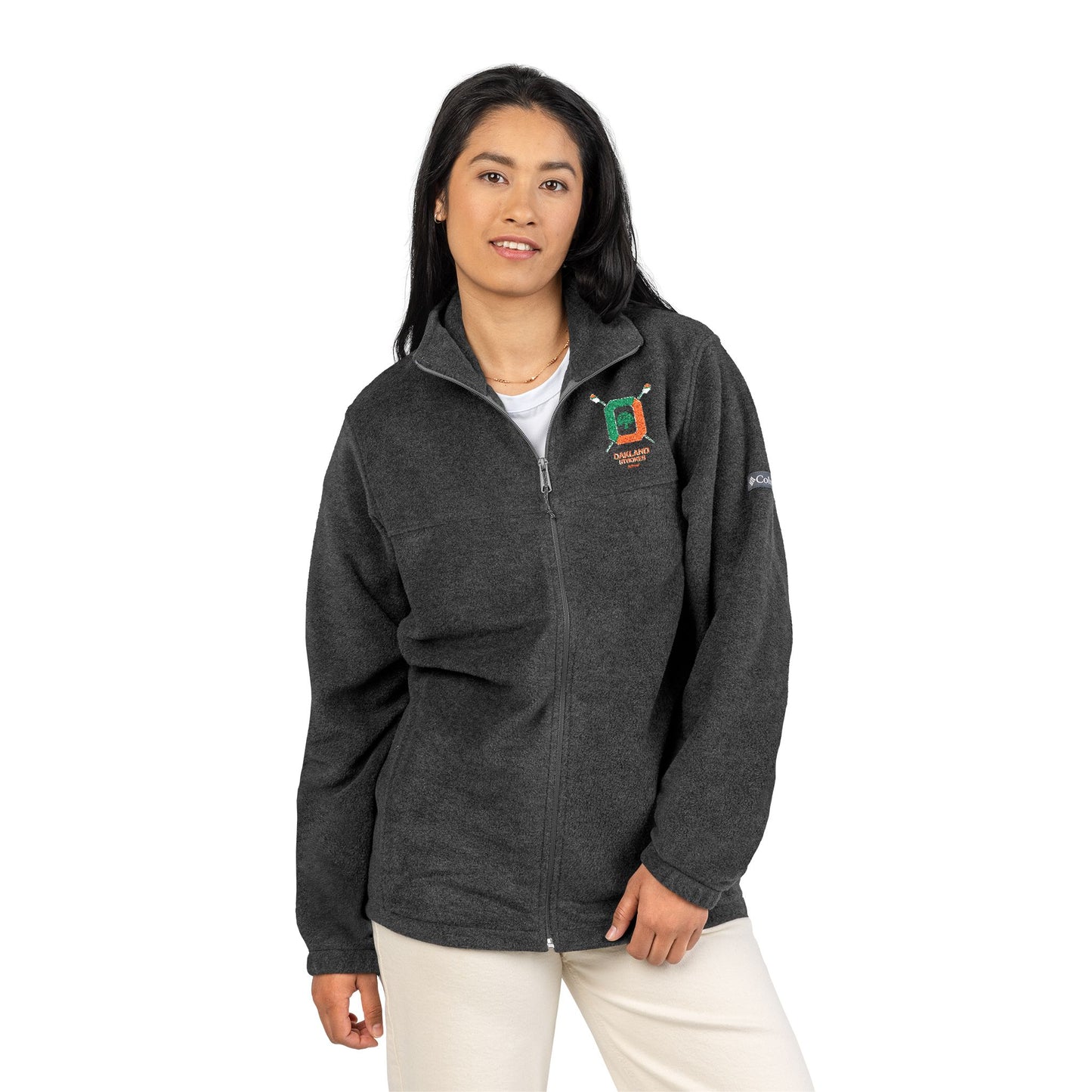Embroidered Columbia Fleece Jacket